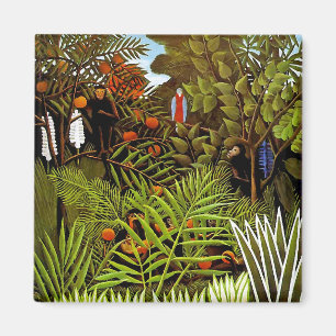 Aimant Henri Rousseau - Paysage Exotique Art de la Jungle