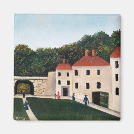 Aimant Henri Rousseau - Promeneurs dans un parc (Devant)