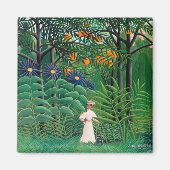 Aimant Henri Rousseau - Une femme marche dans une forêt e (Devant)