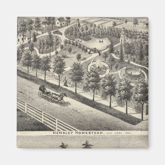 Aimant Hensley, Résidences de haricots (Devant)