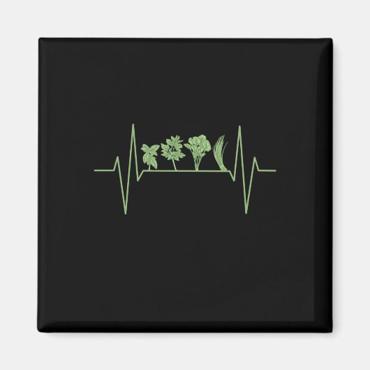 Aimant Herbes Plante Heartbeat (Devant)