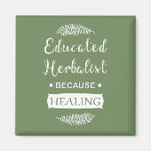 Aimant herboriste instruit (Devant)