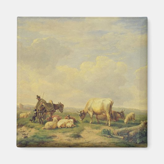 Aimant Herdsman and Herd, c.1880 (Devant)