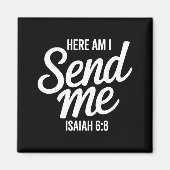 Aimant Here Am I Send Me Isaiah 6 8 Missionary Scripture (Devant)