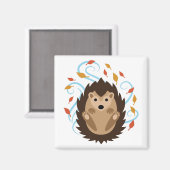 Aimant Hérisson d'automne (Recto/Verso)