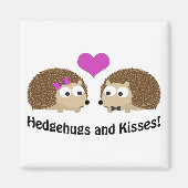 Aimant Hérisson et baisers hérisson amour (Devant)