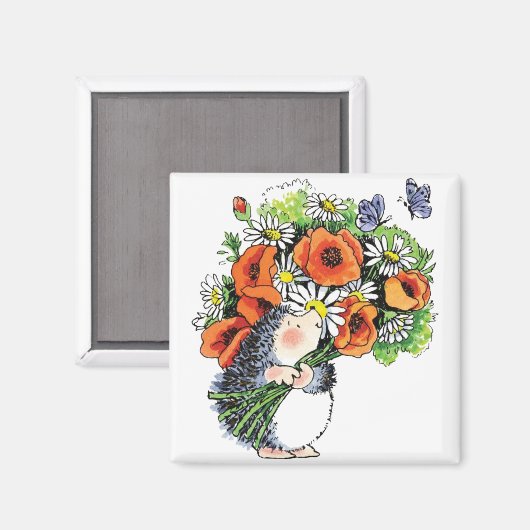 Aimant Hérisson géant et pavois (Recto/Verso)