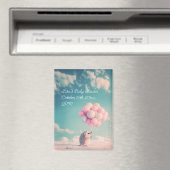 Aimant Hérisson mignon avec ballons d'anniversaire, perso (In Situ (Lave-vaisselle))