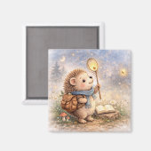 Aimant Hérisson Mignon & Réfrigérateur de Lucioles (Recto/Verso)