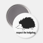 Aimant Hérisson - Respectez le Hérisson (Recto/Verso)