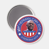 Aimant Herman Cain pour le président américain 2012 (Recto/Verso)