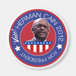 Aimant Herman Cain pour le président américain 2012
