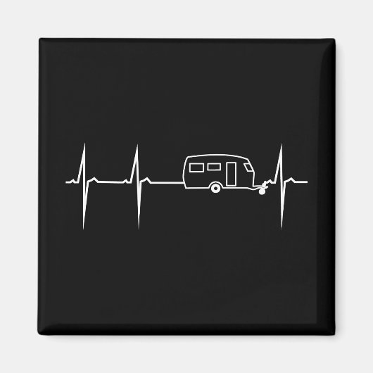 Aimant herzschlag camping wohnwagen (Devant)