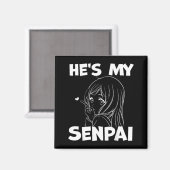 Aimant He's My Senpai Funny Anime Matching Couple Girlfri (Recto/Verso)