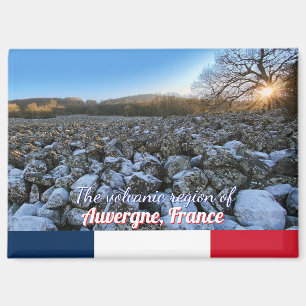Aimant Heure bleue dans la région volcanique de France