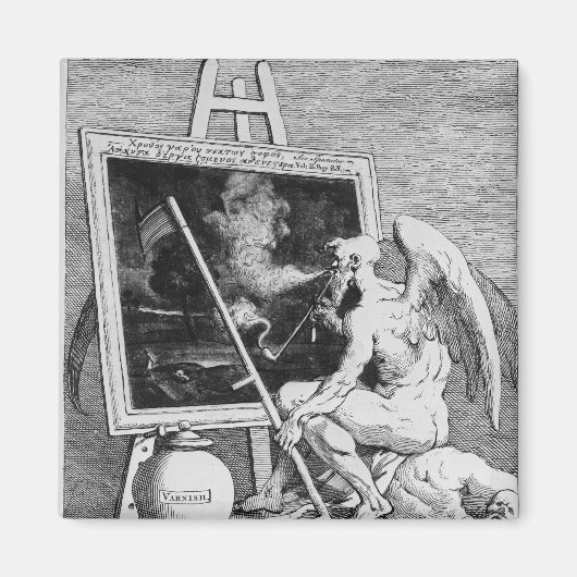 Aimant Heure de fumer une photo, 1761 (Devant)