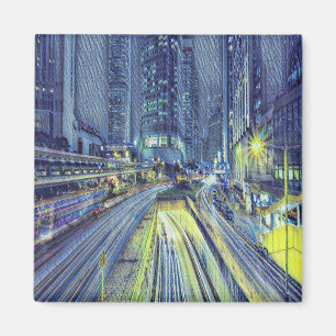 Aimant Heure de la nuit à Hong Kong