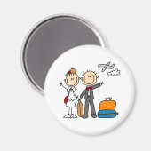 Aimant Heure De Lune De Miel Pour L'Épouse Et Le Groom Ma (Recto/Verso)