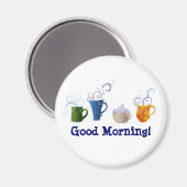 Aimant Heure du café (Recto/Verso)