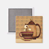 Aimant Heure du café (Recto/Verso)