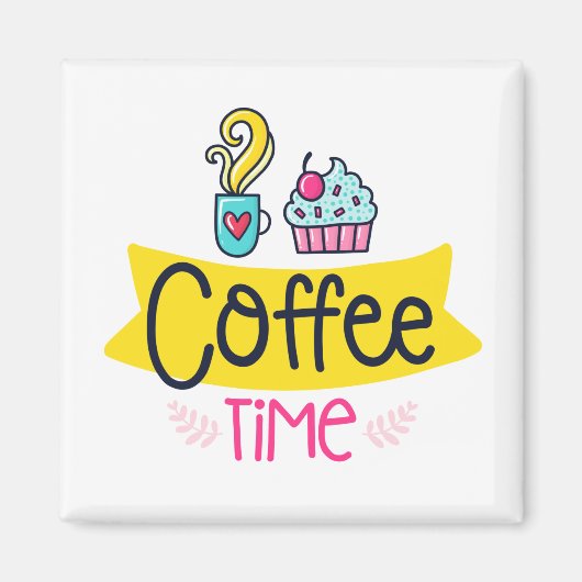 Aimant Heure du café (Devant)