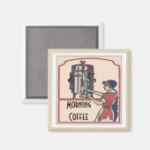 Aimant Heure du café, modifier le texte (Recto/Verso)