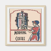 Aimant Heure du café, modifier le texte (Devant)