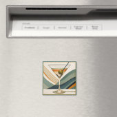 Aimant Heure du cocktail Martini du milieu du XXe siècle (In Situ (Lave-vaisselle))
