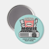 Aimant Heure du film texte et couleur personnalisée (Recto/Verso)