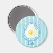 Aimant Heure du petit-déjeuner - Oeuf (Recto/Verso)