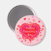 Aimant Heureuse Sainte-Valentin (Recto/Verso)