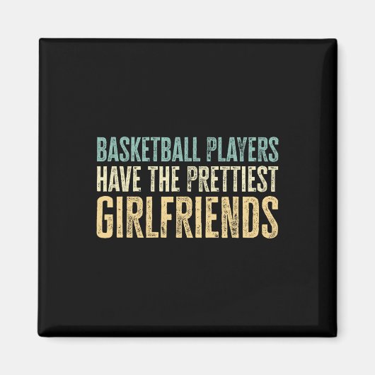 Aimant Heureuse Sainte-Valentin 2023 Fun Basketball Playe (Devant)