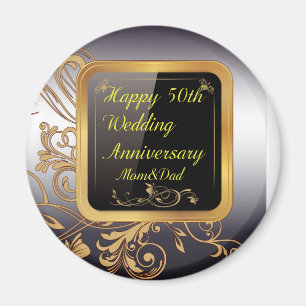 Aimant Heureux 50e anniversaire de Mariages pour et contr
