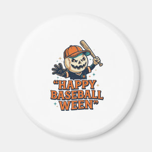 Aimant Heureux Baseball Ween Vintage Halloween Baseball D