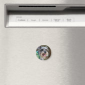 Aimant Heureux Chiot Schnauzer Miniature (In Situ (Lave-vaisselle))