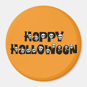 Aimant heureux de crânes de Halloween