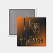 Aimant heureux de Halloween (Recto/Verso)