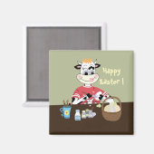 Aimant heureux de réfrigérateur de Pâques (Recto/Verso)