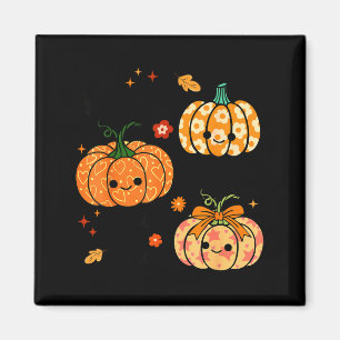 Aimant Heureux de voir votre visage Citrouille Halloween