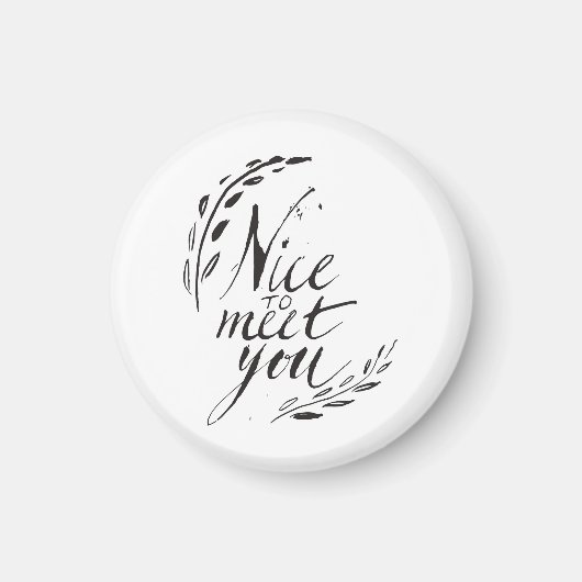 Aimant Heureux de vous rencontrer (Devant)