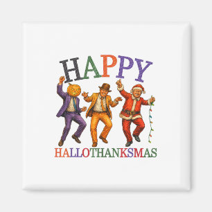 Aimant Heureux Hallothanksmas Trump Danse Danser Drôle Tr