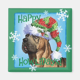 Aimant Heureux Howlidays Cane Corso