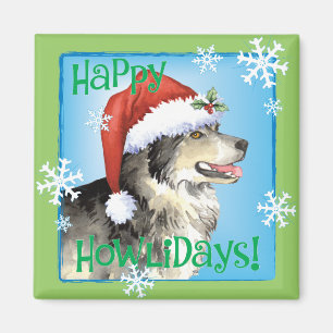 Aimant Heureux malemute Howliday