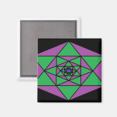 Aimant Hexagon Mandala (Recto/Verso)