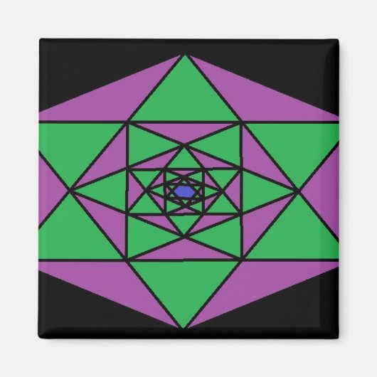 Aimant Hexagon Mandala (Devant)
