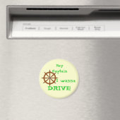 Aimant Hey Capitaine Yellow (In Situ (Lave-vaisselle))