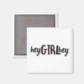 Aimant Hey fille Hey Citer Art Pop Culture Dit Amis (Recto/Verso)