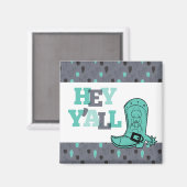 Aimant Hey Y'All - Texas (Recto/Verso)