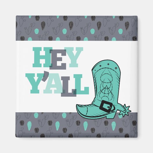 Aimant Hey Y'All - Texas (Devant)