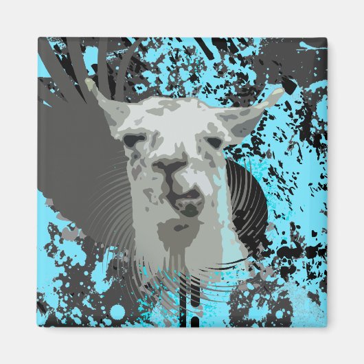 Aimant hi-fi llama. (Devant)